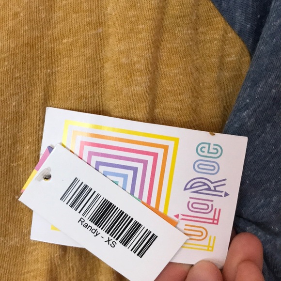 LuLaRoe randy tee size xs - Picture 3 of 3